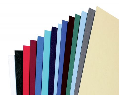 GBC 4400015 White Leathergrain Binding Covers | 21406J | ACCO Brands