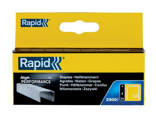 Rapid No. 13 Finewire Staple 4 mm | 32822J | ACCO Brands