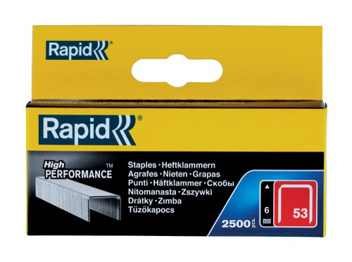 RPD 53/6B 6mm Galvanised Staples (Box 2500)