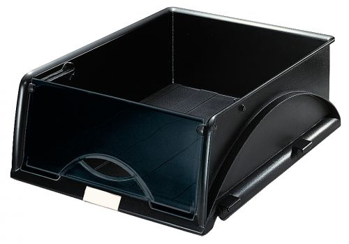 Leitz Sorty Letter Tray A4 253x326x76mm Black - Outer carton of 4