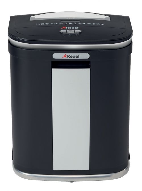 Rexel Mercury RSM1130 Manual Micro Cut Shredder for Small Office Use, 11 sheet capacity, 30L Bin, Includes Shredder Oil Sheets, Black