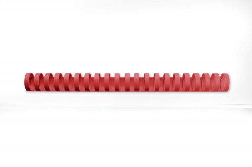 GBC CombBind Binding Combs, 25mm, 225 Sheet Capacity, A4, 21 Ring, Red (Pack of 50)