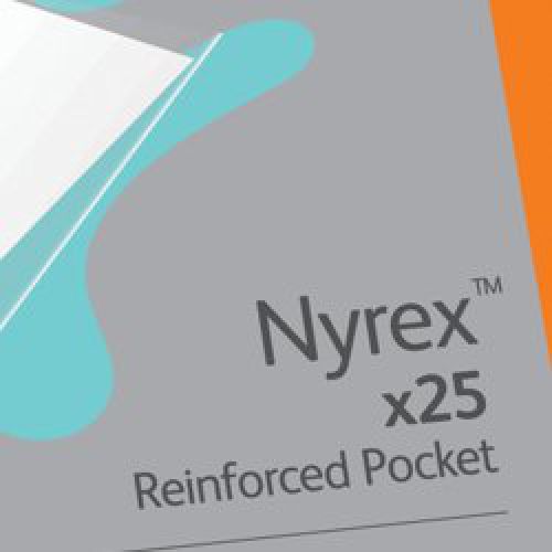 Rexel Nyrex Reinforced Multi Punched Pocket Polypropylene Foolscap 55 Micron Side Opening Pocket Clear (Pack 25) 12263 ACCO Brands