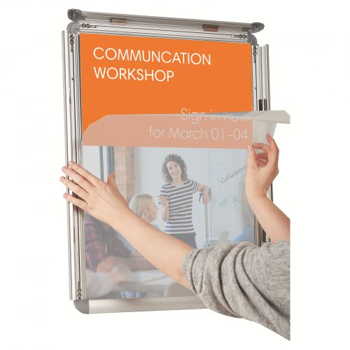 Nobo Premium Plus A2 Poster Frame Sign Holder with Snap Frame 1902212