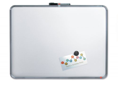 Nobo Small Magnetic Whiteboard Slim Silver Frame 580x430mm