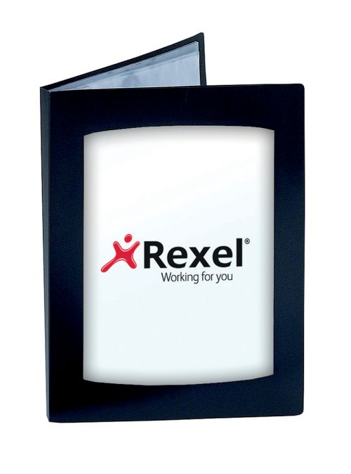 Rexel Clearview A4 Display Book 12 Pocket Black 10300BK