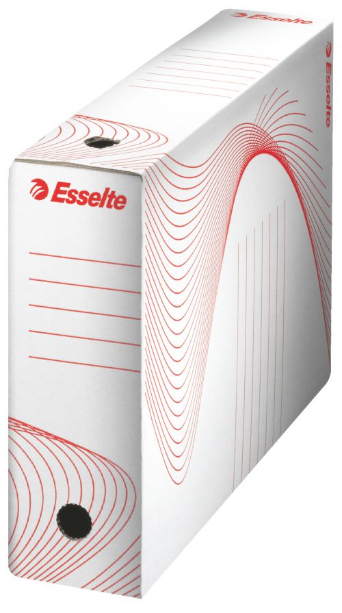 Esselte Standard Archiving Box 80mm - White - Outer carton of 25