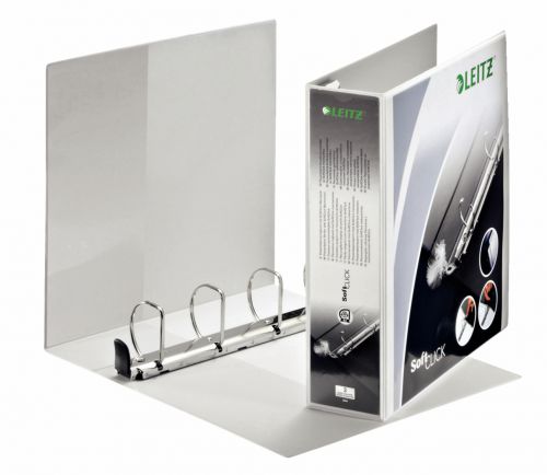 Leitz Premium SoftClick Presentation Ring Binder Polypropylene 4 D-Ring A4 Plus 50mm Rings White (Pack 4) 42040001