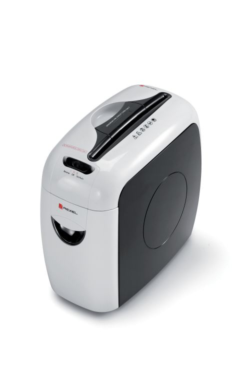 Rexel Style Manual Cross Cut Shredder for Home or Small Office Use, 5 sheet capacity, 7.5 Litre Removable Bin, White - Old Version