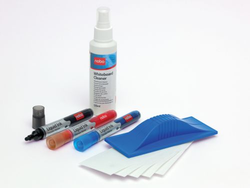 Nobo Whiteboard Starter Kit Drywipe Board Accessories DW4063