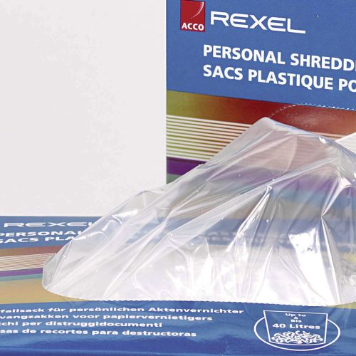 Rexel AS1000 Plastic Shredder Waste Sacks 115L (Pack of 100) 40070 - RM40070