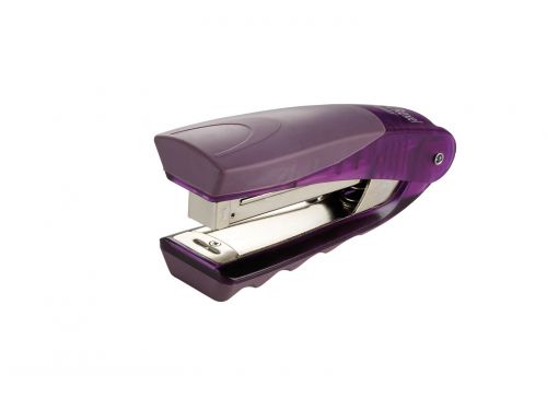 The Rexel Centor is a compact stapler designed to fit perfectly in your hand. The comfortable cushioned finger grips and soft-feel rubber cap ensure effortless one handed use. Designed to staple up to 25 sheets of paper, it is compatible with No.56 (26/6) and No. 16 (24/6) staples. This versatile stapler can stand upright on your desk or sit like a traditional stapler.