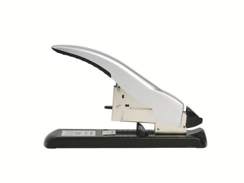 Premium heavy duty stapler designed to staple large documents from 20 to 100 sheets. The powerful handle, metal body and adjustable gauge ensure perfect and effortless stapling every time. With an adjustable paper insertion depth of up to 70mm, it is compatible with Rexel No. 66 staples (8-11-14mm). It can staple 20 to 40 sheets with 66/8, 30 to 70 sheets with 66/11 and 50 to 100 sheets with 66/14 staples.