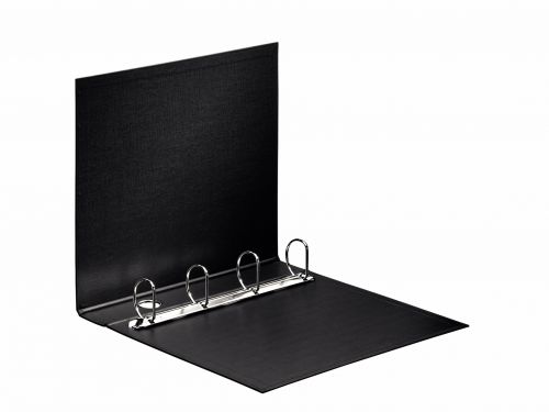 Esselte 4D-Ring Maxi A4 Binder 40mm Black (Features 4 D-ring mechanism and a linen feel cover) 82407 ES82407 Buy online at Office 5Star or contact us Tel 01594 810081 for assistance