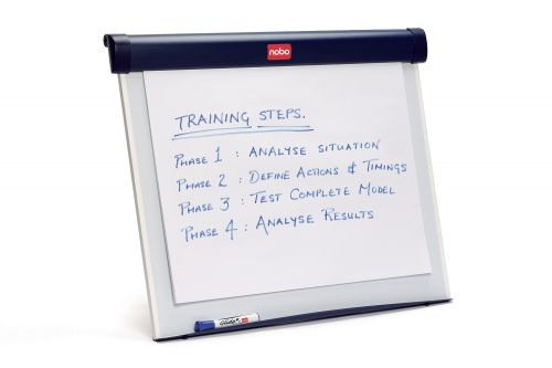 25694AC | Barracuda desktop flipchart easel with a drywipe and magnetic board. Suitable for desktop use.