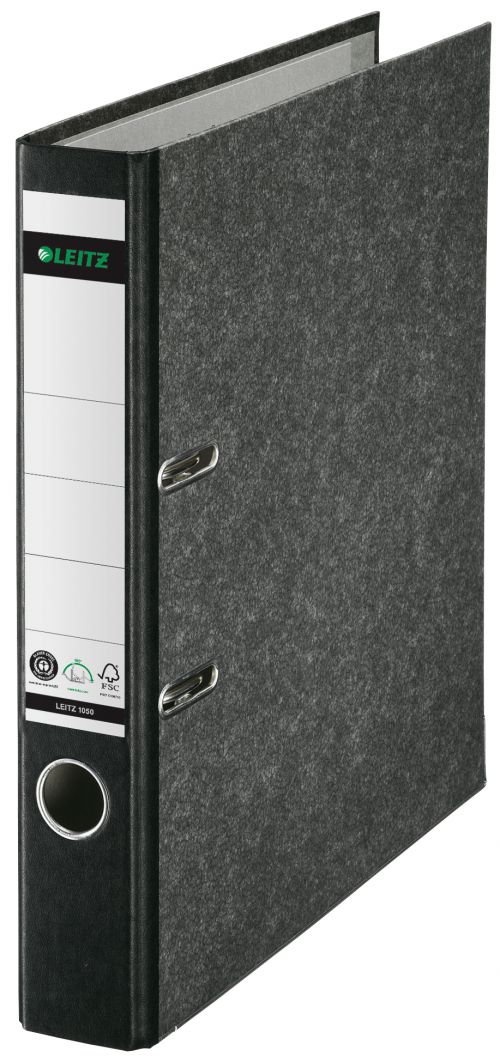 Leitz LAF 180° A4 52mm Black Paper On Board Pack 10
