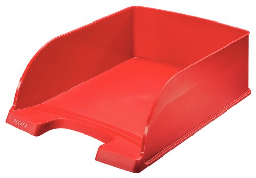 Leitz Plus Jumbo Letter Tray A4 - Red - Outer carton of 4