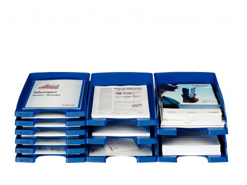 Leitz Plus A4 Letter Tray - Light Green Document Organizer For Office & Home