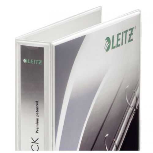 Leitz Premium SoftClick Presentation Ring Binder Polypropylene 4 D-Ring A4 Plus 40mm Rings White (Pack 4) 42030001