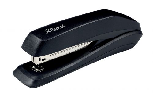 Environmentally friendly, compact stapler made with 50% recycled plastic material. Designed to staple up to 20 sheets, it is compatible with Rexel No. 56 (26/6) or No. 16 (24/6) staples. It has a useful low staple indicator and is re-filled using the top loading functionality. Full strip staple capacity allows you to staple for longer between refills.