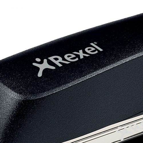 Rexel Ecodesk Stapler Full Strip Throat 75mm Black Ref 2100026 ACCO Brands
