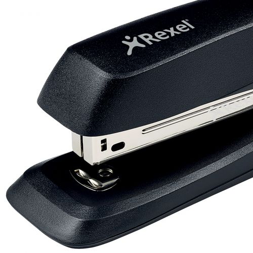 Rexel Ecodesk Stapler Full Strip Throat 75mm Black Ref 2100026