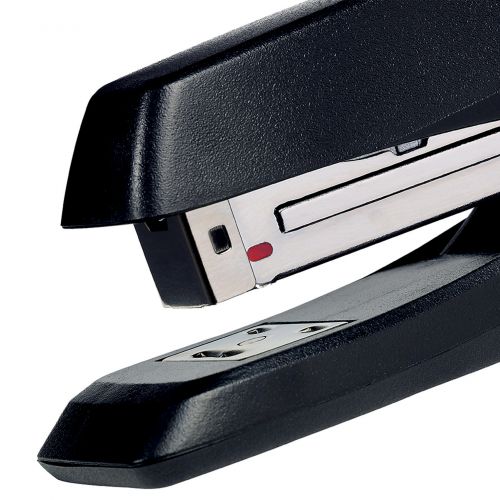 28753AC | Environmentally friendly, compact stapler made with 50% recycled plastic material. Designed to staple up to 20 sheets, it is compatible with Rexel No. 56 (26/6) or No. 16 (24/6) staples. It has a useful low staple indicator and is re-filled using the top loading functionality. Full strip staple capacity allows you to staple for longer between refills.