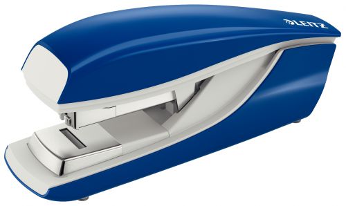 Leitz NeXXt 5523 Metal Flat Clinch Stapler Metallic Blue [40 Sheet Capacity] 55230035