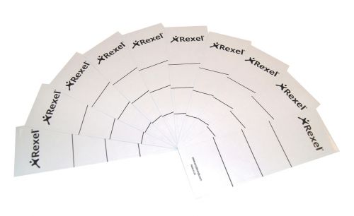 Rexel Colorado Self Adhesive Lever Arch Spine Label 60x191mm White (Pack 10) 29300EAST