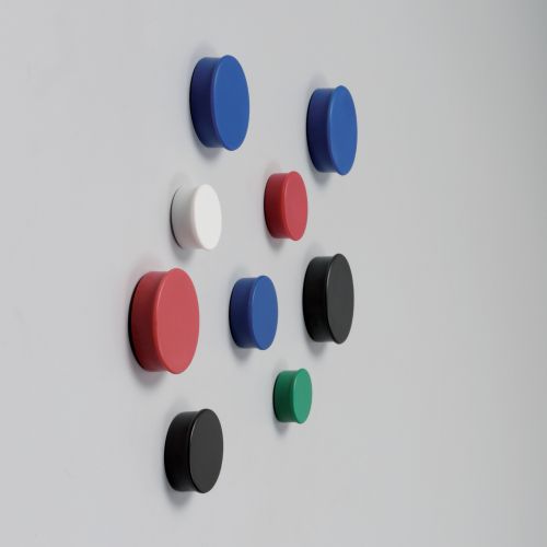 Nobo Round Magnets 20mm Assorted Colours (Pack 10) 1901016