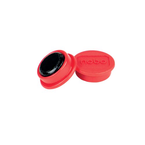 Nobo Whiteboard Magnets 20mm Red (Pack 8)