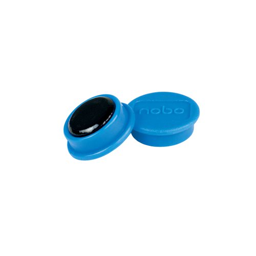 Nobo Whiteboard Magnets 20mm Blue (Pack 8)