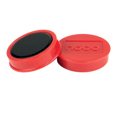 Nobo Whiteboard Magnets 38mm Red (Pack of 4)