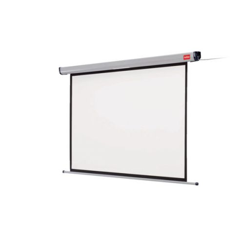Nobo Electric Wall and Ceiling Home Theatre/Cinema Projection Screen with Remote Control 4:3 Screen Format White (2400x1800mm)