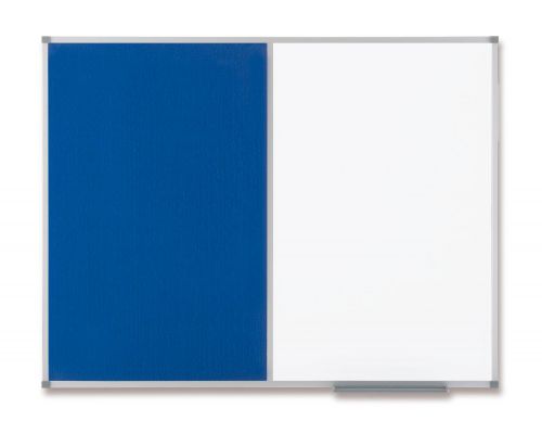 Nobo Elipse Combination Board Magnetic Dry Wipe/Blue Felt 1200x900mm 1902258