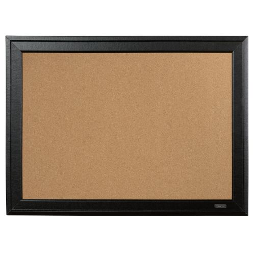 Nobo Small Cork Notice Board With Contemporary Black Frame 585x430mm