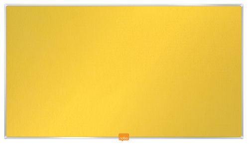 Nobo Widescreen 32”Felt Yellow Noticeboard (710 x 400mm)