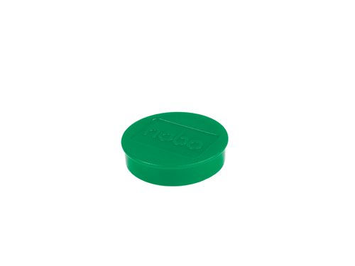 22063AC - Nobo Whiteboard Magnets 38mm Green (Pack 10) - 1915317