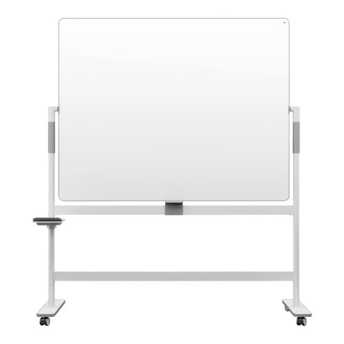 Nobo Move & Meet Revolving Mobile Whiteboard 1500x1200mm Grey