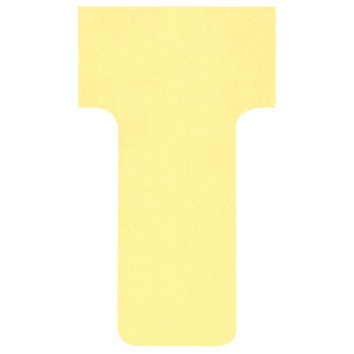 Nobo T-Cards Size 1 Yellow (Pack 100) - Outer carton of 5