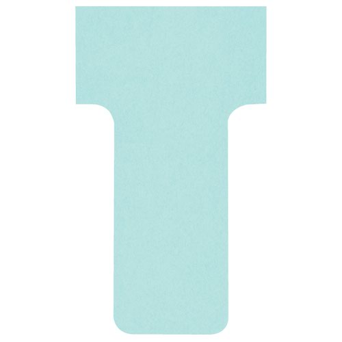 Nobo T-Cards Size 1 Light Blue (100) - Outer carton of 5