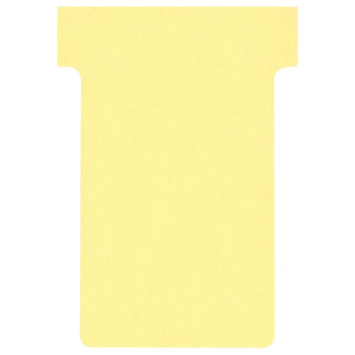 Nobo T-Cards A50 Size 2 Yellow (Pack 100) 2002004