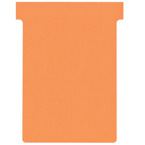 Nobo T-Cards Size 3 Orange (Pack 100) - Outer carton of 5