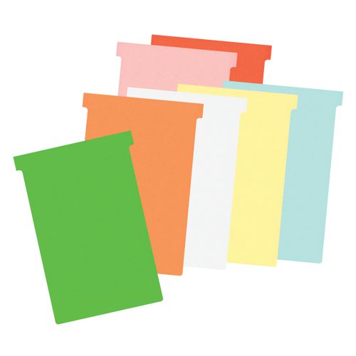 For use with the T-Card system, this pack of 100 Nobo T-Cards helps to plan and track large projects. Simply write a name, topic or task on top of a T-Card and add further information on the body. When slotted into a custom-made panel arrangement, it creates an at-a-glance index, filing and planning system, making it easy to gain an overview of projects. This pack contains 100 size 4 T-Cards (112 x 180mm) in white.