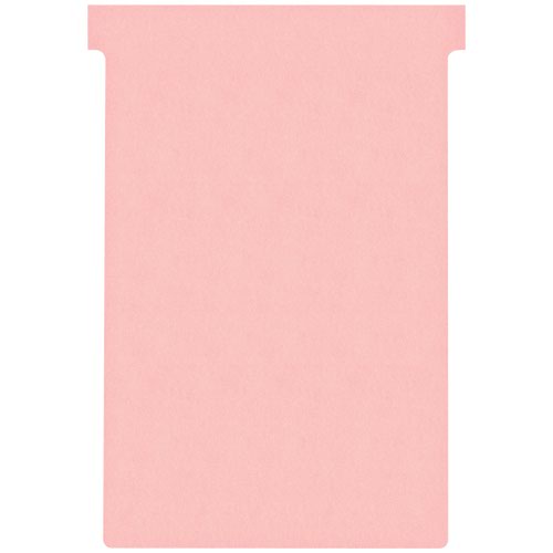 Nobo T-Cards A110 Size 4 Pink (Pack 100) 2004008 T-Card Planning System 26212AC