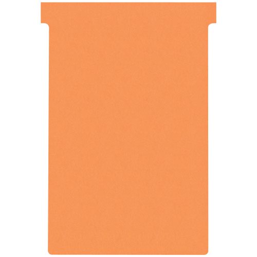 Nobo T-Cards Size 4 Orange (Pack 100) - Outer carton of 5