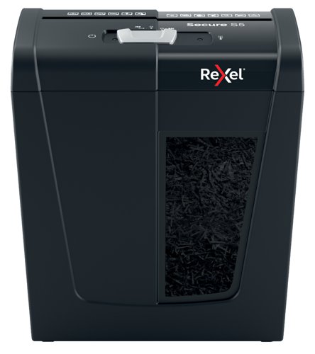 86003AC | Rexel's range of Secure paper shredders are ideal for destroying your personal documents and sensitive information at home. The Secure S5 shredder machine shreds up to 5 sheets of A4 paper (80gsm) in one go through the manual feed slot into P-2 (6mm) strip cut pieces. This small shredder is perfect for use as a home shredder in a home office, or is also an ideal personal office shredder that fits conveniently under a desk due to its compact and convenient size. Designed for light to moderate use with a 10L bin capacity.