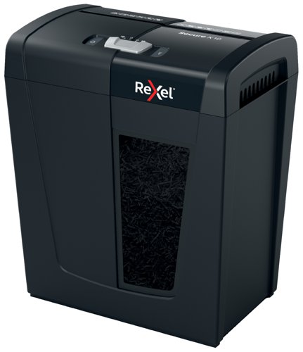 Rexel Secure X10 Cross Cut Paper Shredder Black Personal Shredders SM6102