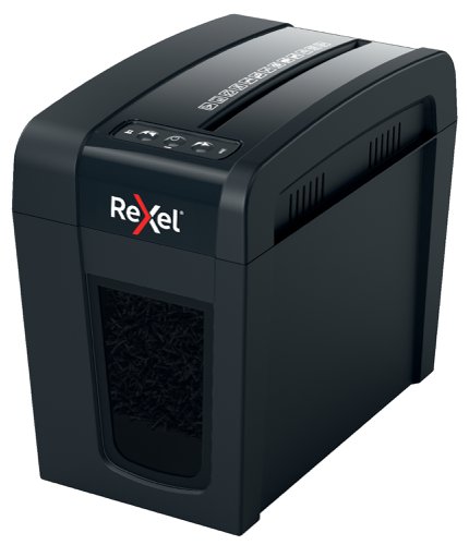 Rexel Secure X6-SL Whisper-Shredâ„¢ Cross Cut Paper Shredder Black