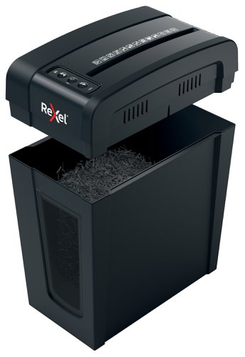 RM38798 | The Secure X8-SL shredder machine shreds up to 8 sheets of A4 paper (80gsm) in one go through the manual feed slot into P-4 (4x40mm) cross cut pieces. This cross cut shredder is perfect for use as a home shredder or in a home office due to its compact and slim design. It is also an ideal personal office shredder that fits conveniently under a desk and operates with Whisper-Shred low noise. Designed for light to moderate use with a 14L bin capacity for less frequent emptying.